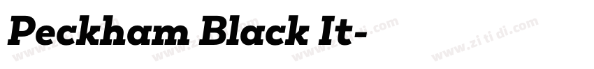 Peckham Black It字体转换